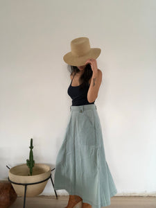 cotton midi skirt