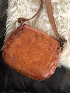 leather saddle bag