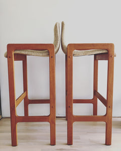 Danish modern teak stools