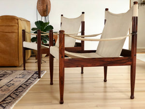 Rosewood Safari chairs