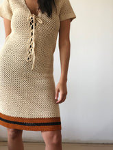 Couture 70s crochet dress