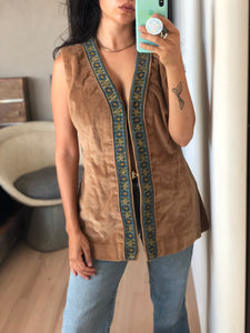 70s embroidered vest