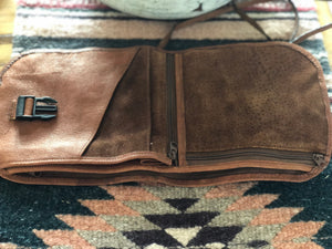 vintage leather belt bag | wallet