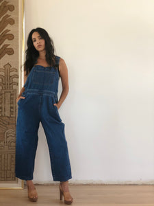 vintage cropped overalls
