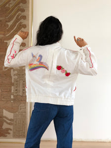 embroidered bomber jacket