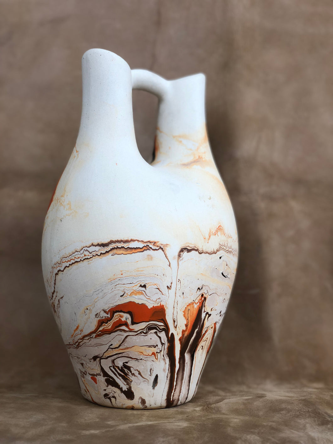 Large Nemadji Pottery vase