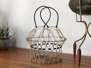 Mid Century wire ‘egg’ basket