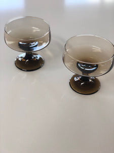 Vintage Noritake amber glassware