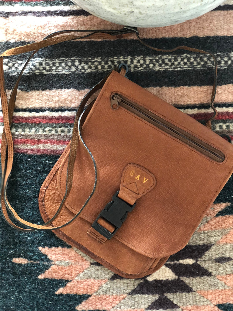 vintage leather belt bag | wallet