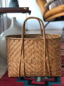 Handmade woven basket